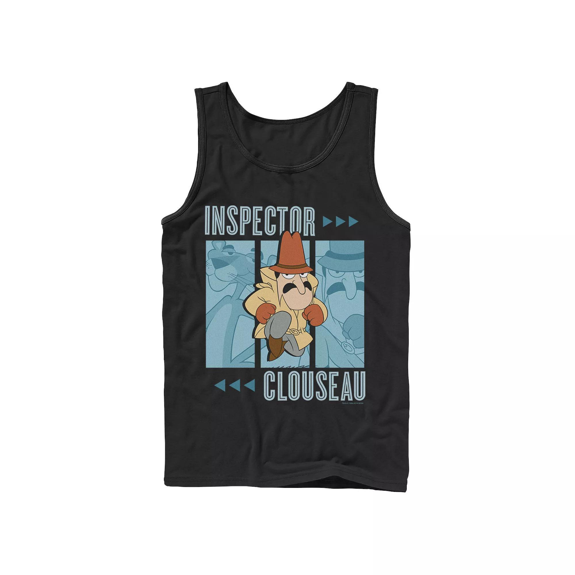 Mens Pink Panther Inspector Clouseau Trio Panels Tank Top Product Image