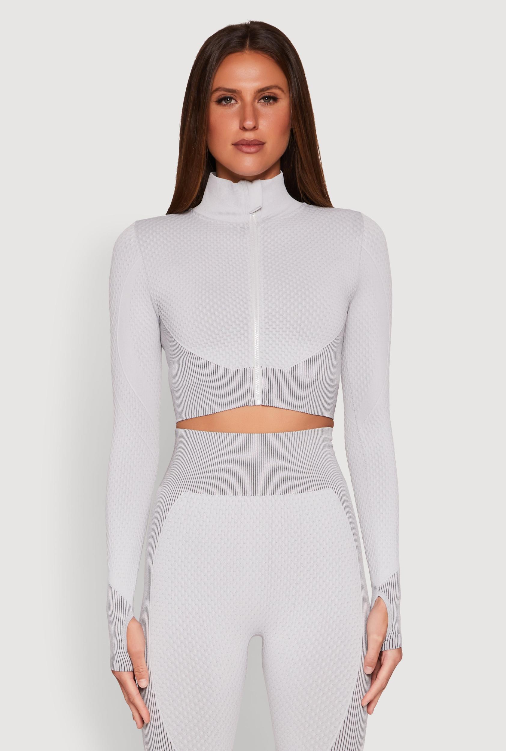 Womens Striped Detail Two Tone Track Jacket Product Image