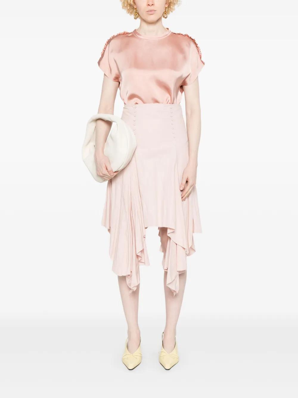 FABIANA FILIPPI Satin Top In Pink Product Image