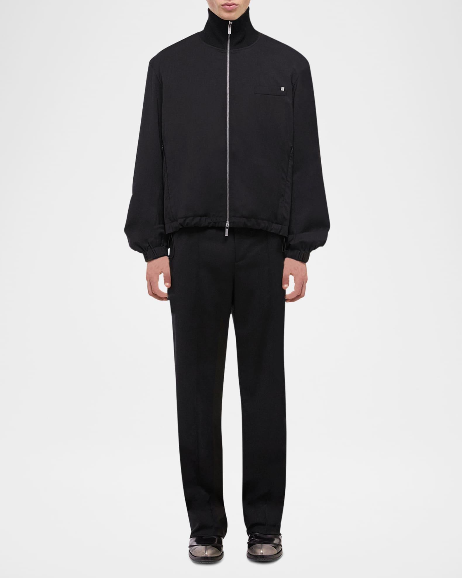 Men's Wool Full-Zip Bomber Jacket Product Image