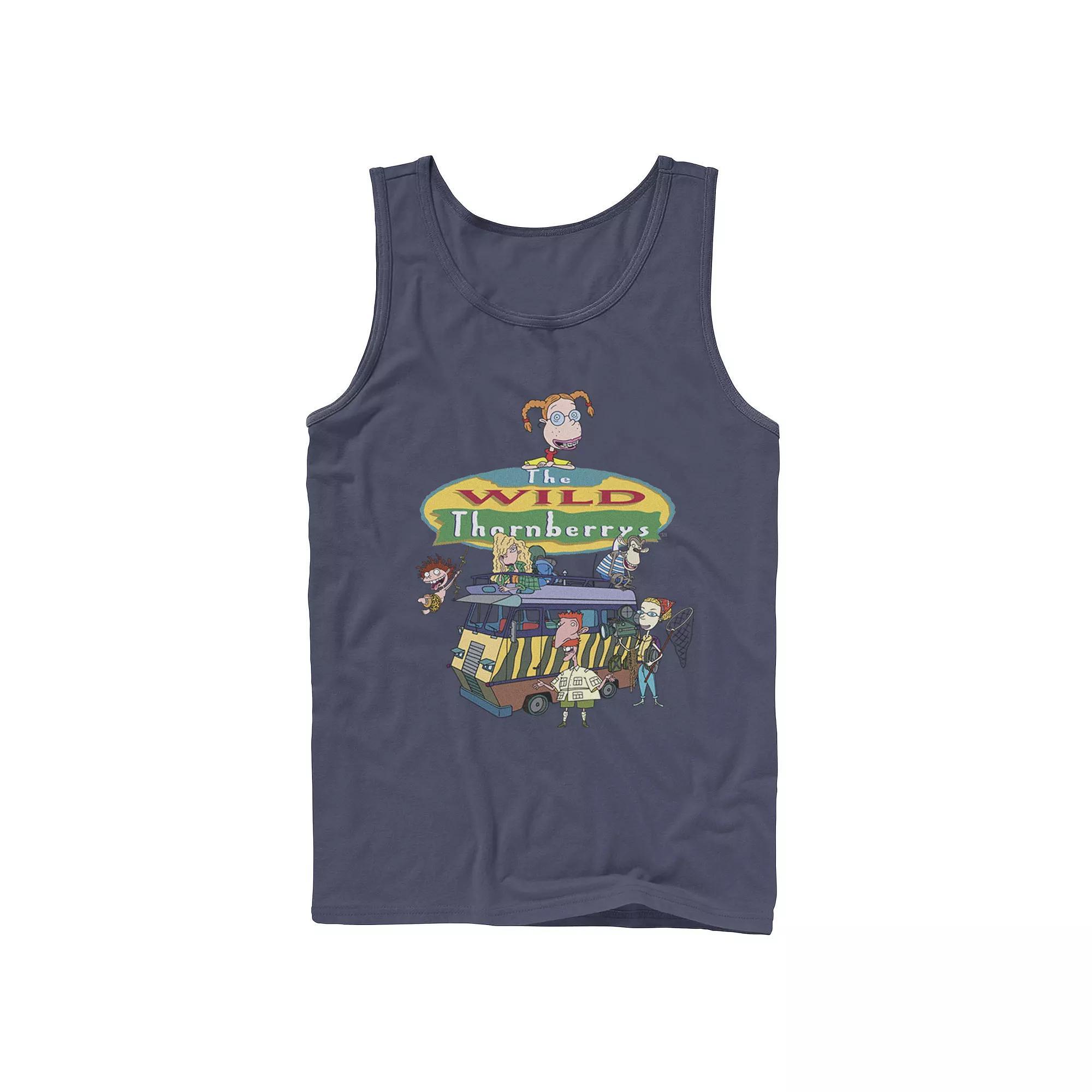 Men's Nickelodeon The Wild Thornberrys Family RV Logo Tank Top, Size: Small, Grey Product Image