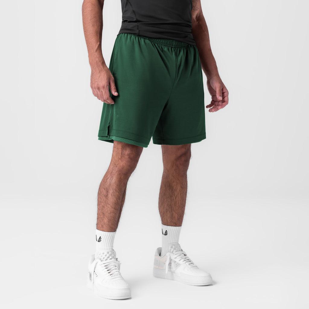 0988. Reversible 2-in-1 Short - Forest Green Product Image