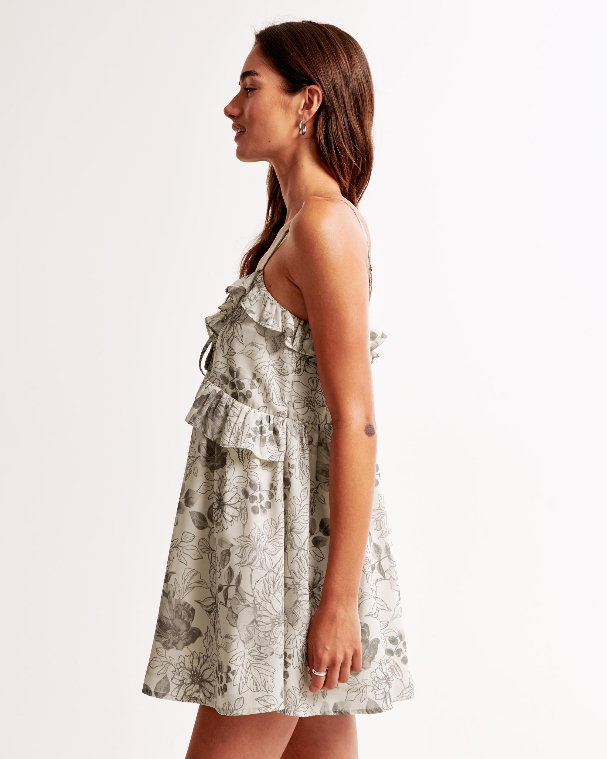 Ruffle Tie Mini Dress Product Image
