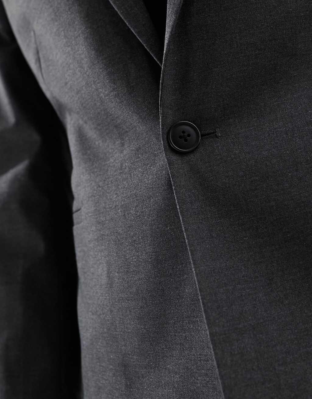 ASOS DESIGN cropped suit jacket in charcoal Product Image