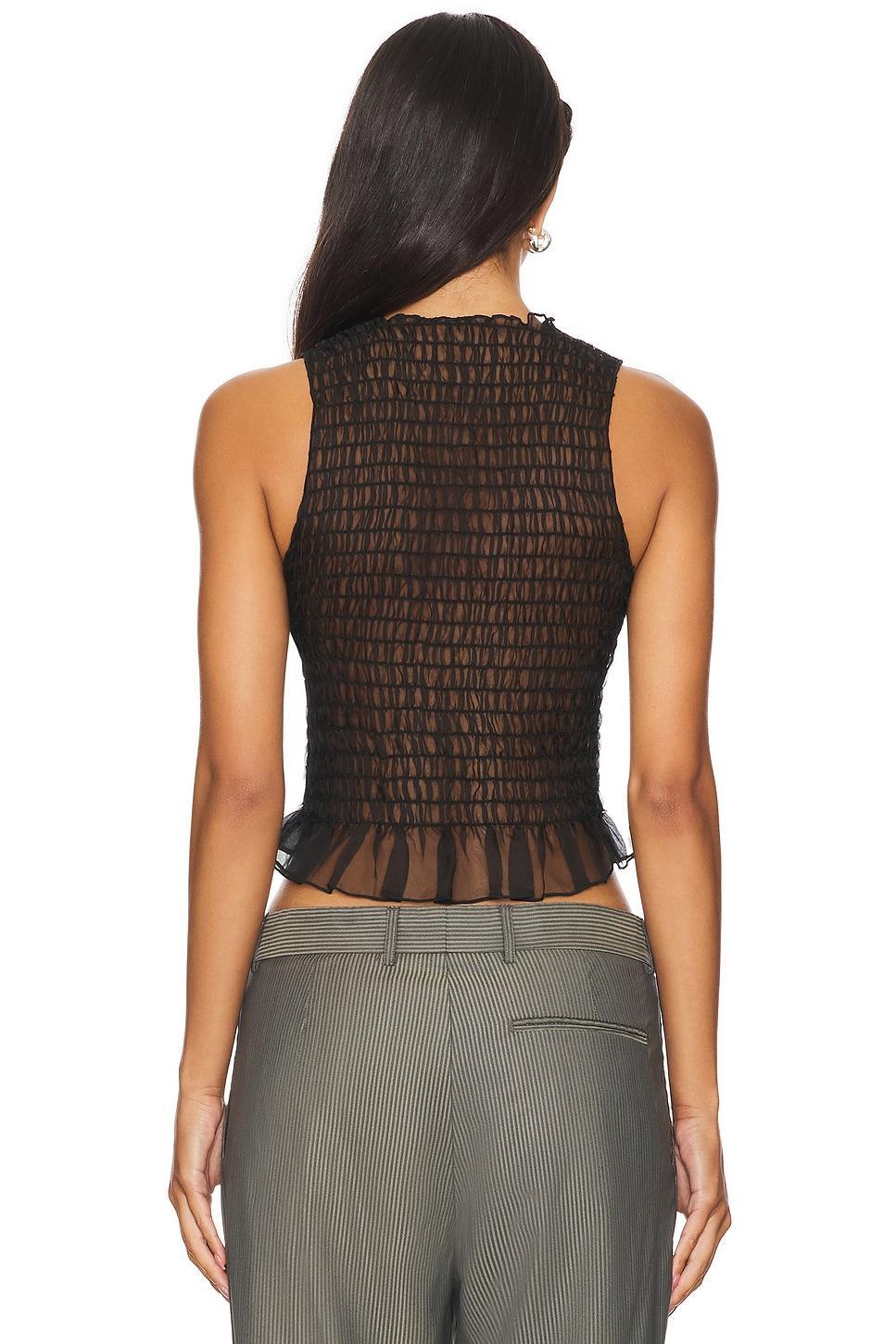 Ruched Silk Tank Apres Studio Product Image