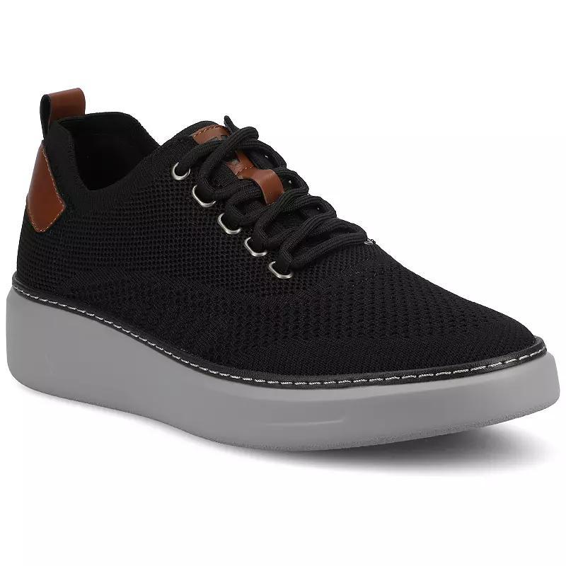 VANCE Norris Medium and Wide Width Comfort Lace-up Men's Casual Flexible Sneakers, Size: 10 Wide, Black Product Image