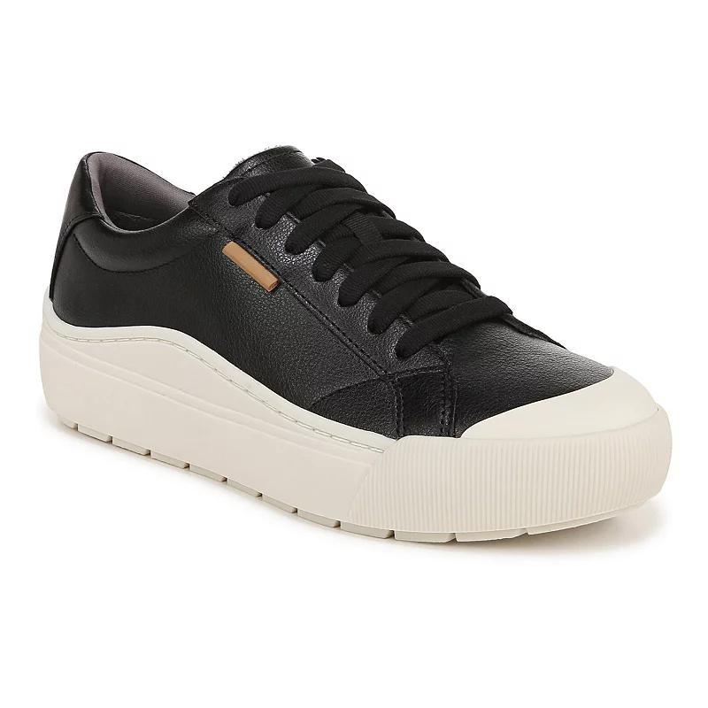Dr. Scholl's Time Off Go Women's Rubber Toe Platform Sneakers, Size: 8, Black Faux Product Image