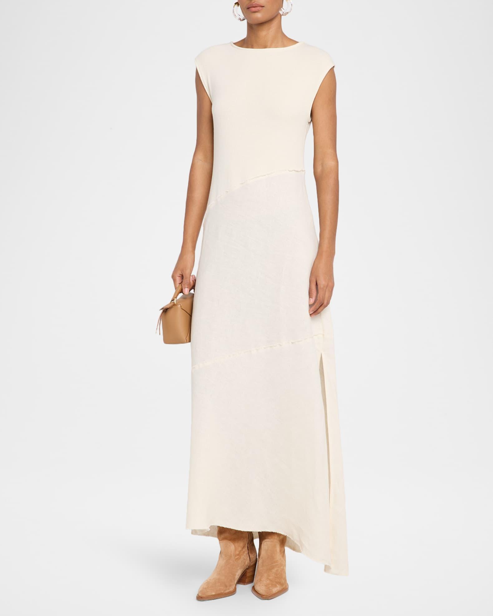 Lina Cap-Sleeve Knit Maxi Dress Product Image
