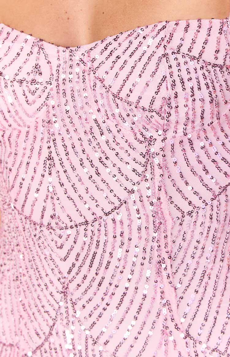 Penny Lane Pink Sequin Mini Dress Girls Product Image