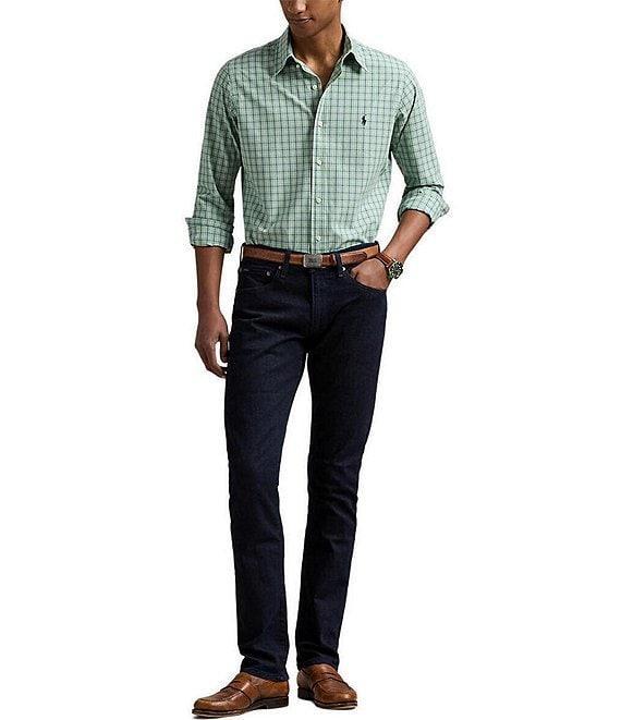 Polo Ralph Lauren Classic Fit Checked Stretch Poplin Long Sleeve Woven Shirt Product Image