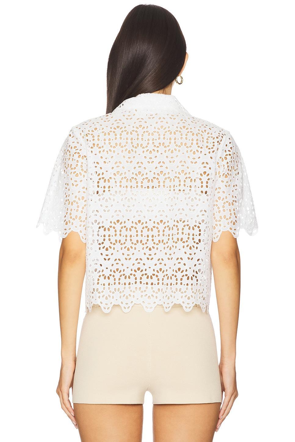 The Deco Eyelet Top FRAME Product Image