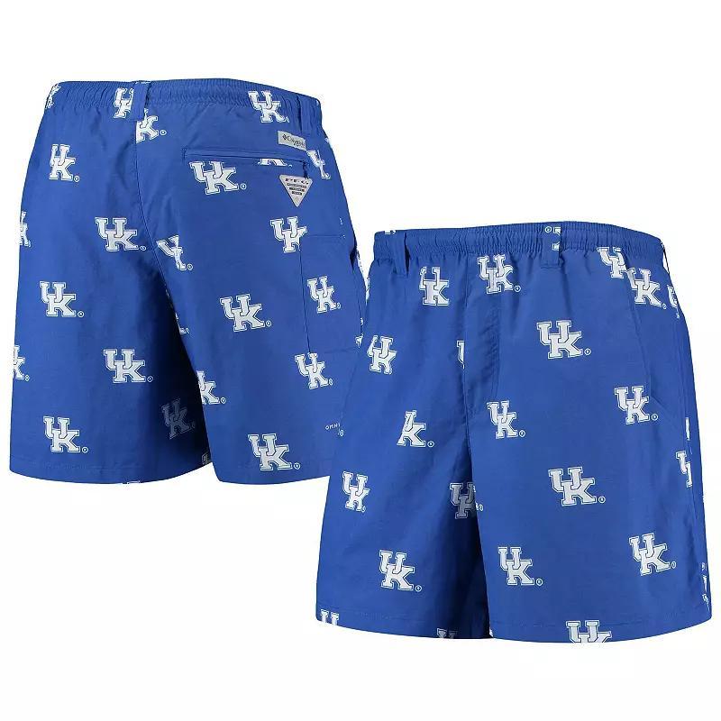 Men's Columbia PFG Royal Kentucky Wildcats Backcast II 6-in. Omni-Shade Hybrid Shorts, Size: XL, Blue Product Image