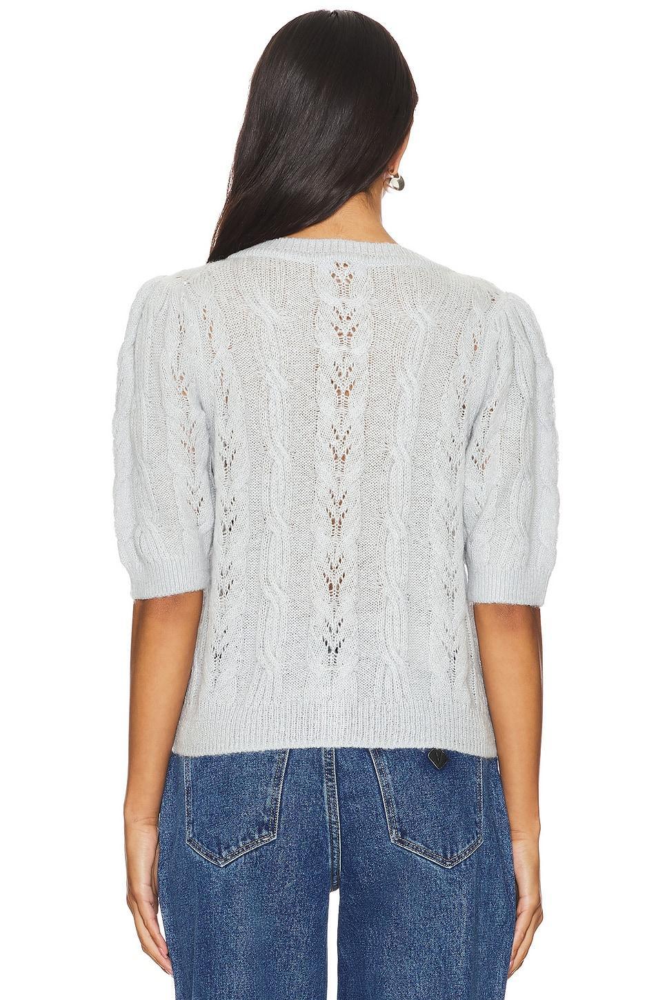 Lacey Puff Sleeve Crew Cardi 525 Product Image