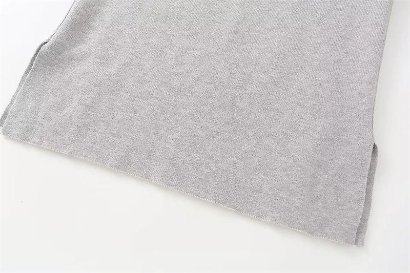 Boat Neck Plain Sweater Product Image