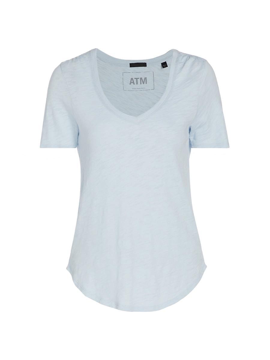Womens Slub Jersey V-Neck Tee Product Image