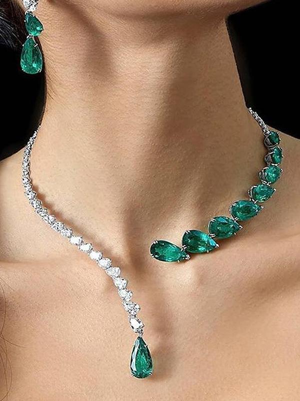 Original Stylish Statement Crystal Necklace Product Image