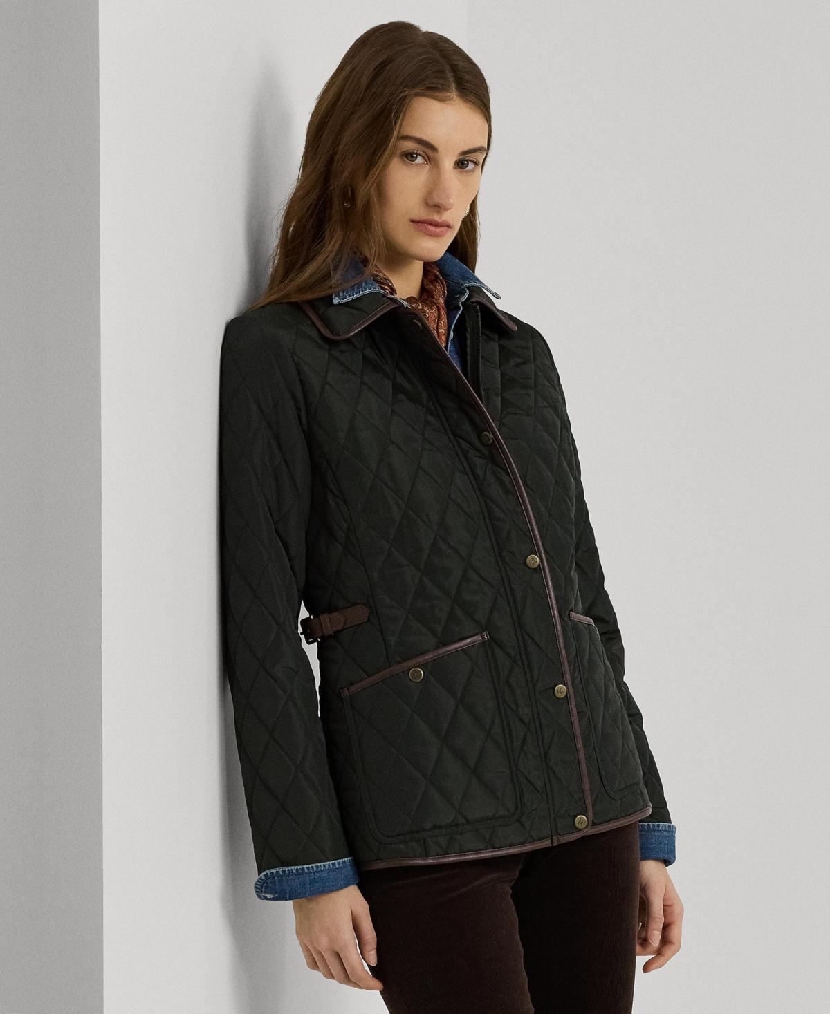 Lauren Ralph Lauren Womens Quilted Velboa-Lined Coat Product Image