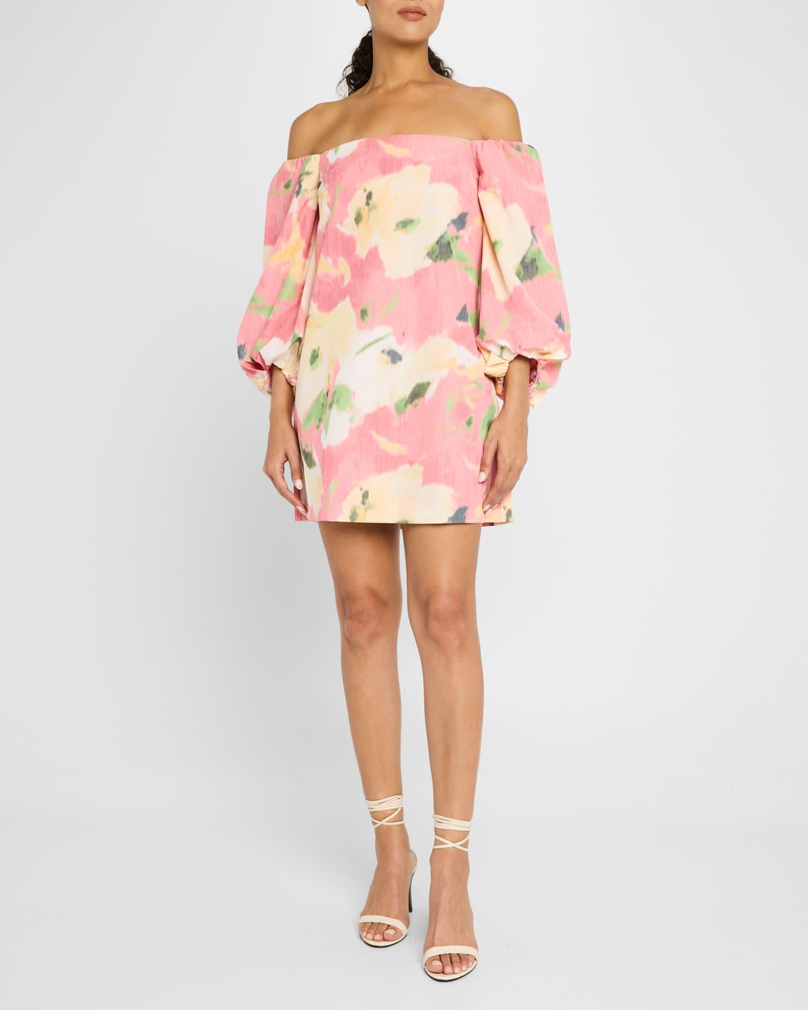 Ashley Printed Off-The-Shoulder Dress Product Image
