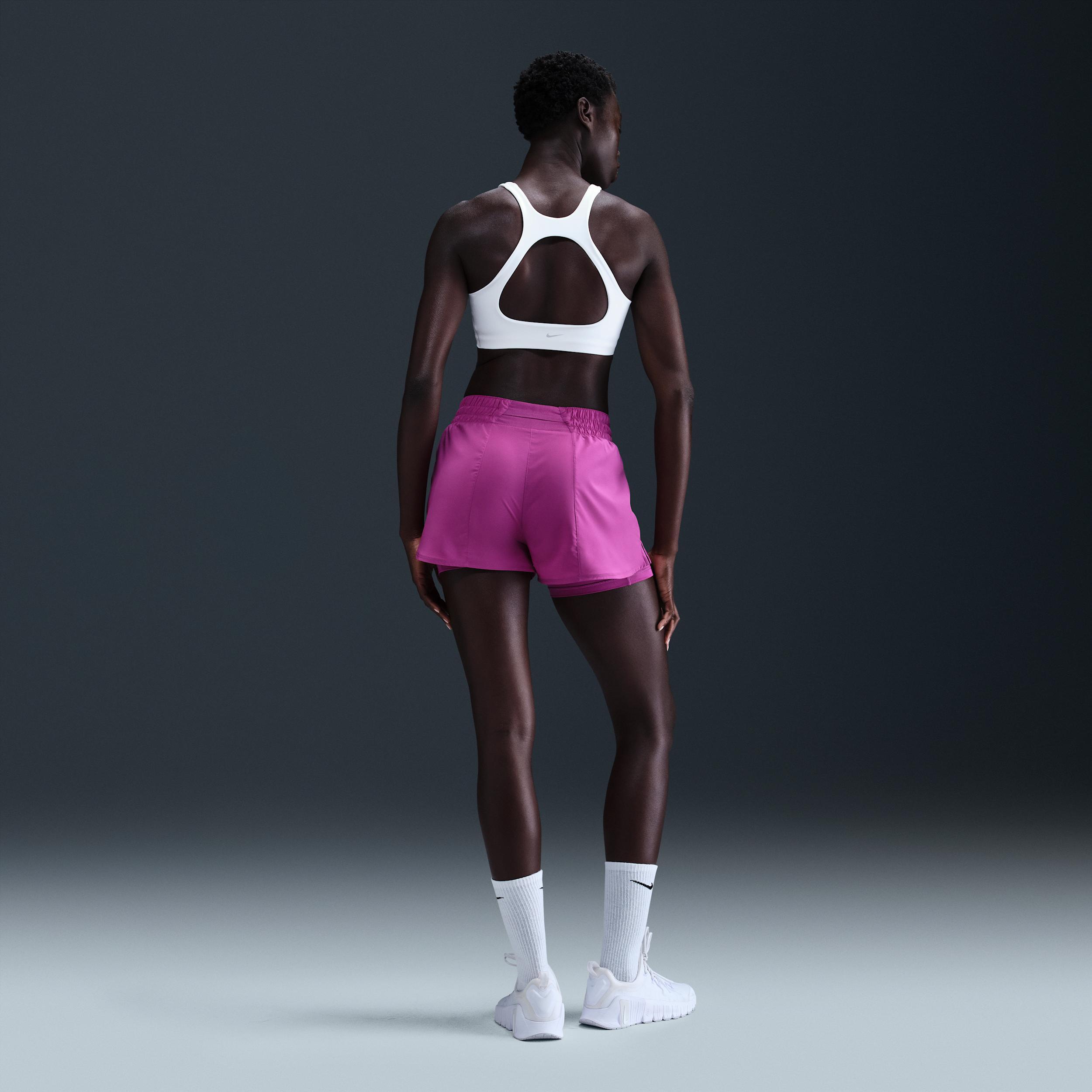 Nike Women's One Dri-FIT High-Waisted 3" 2-in-1 Shorts Product Image
