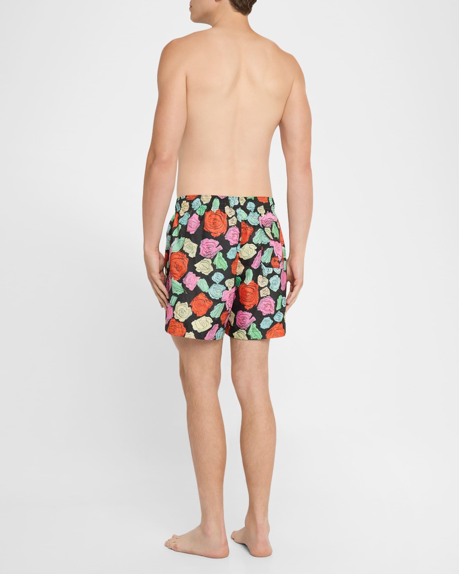 Mens Roses Swim Trunks Product Image