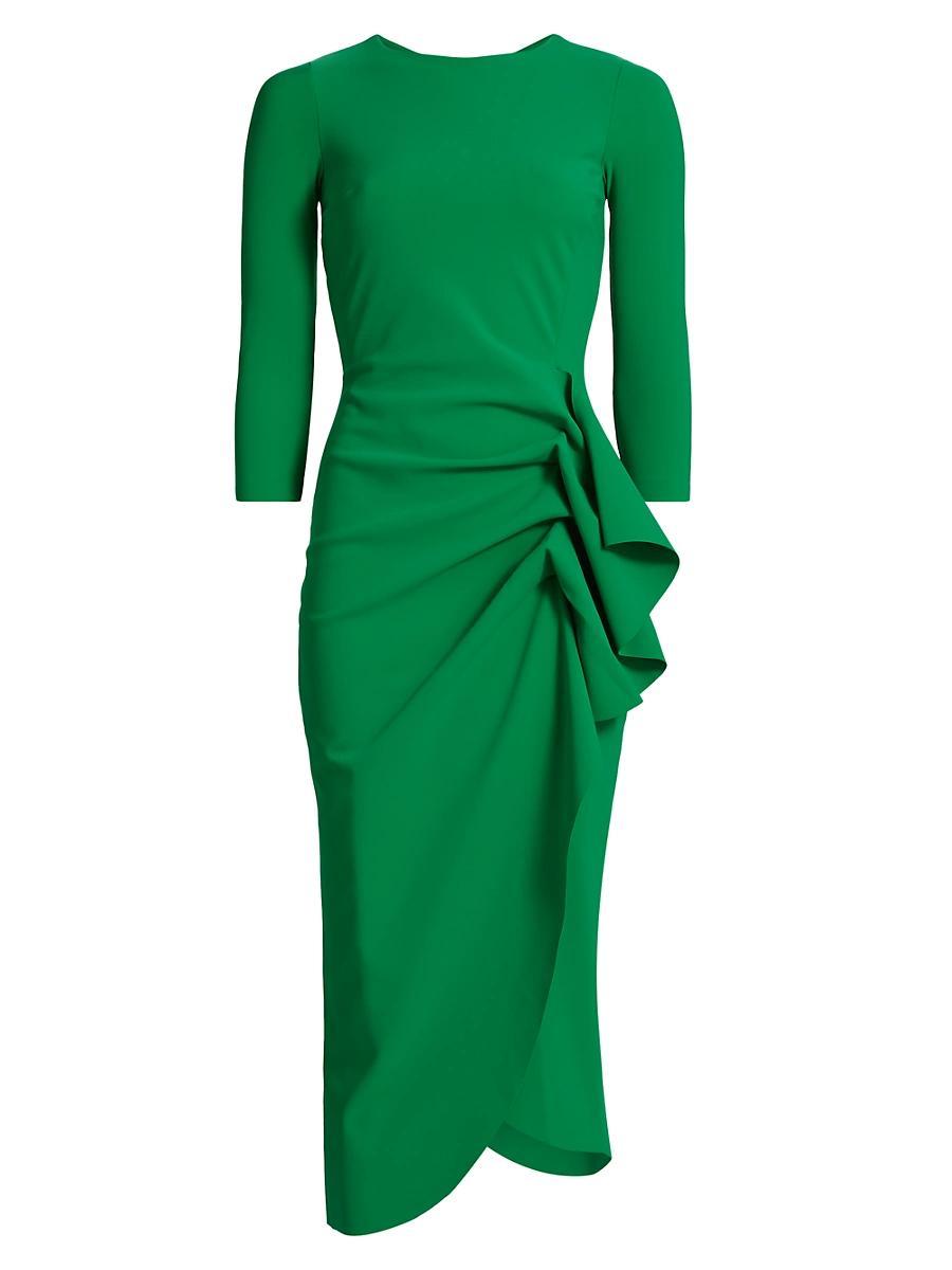 Womens Gathered Side Midi-Dress Product Image
