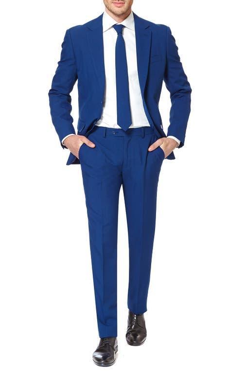 Men's OppoSuits Slim-Fit Solid Suit & Tie Set, Size: 42 - Regular, Blue Product Image