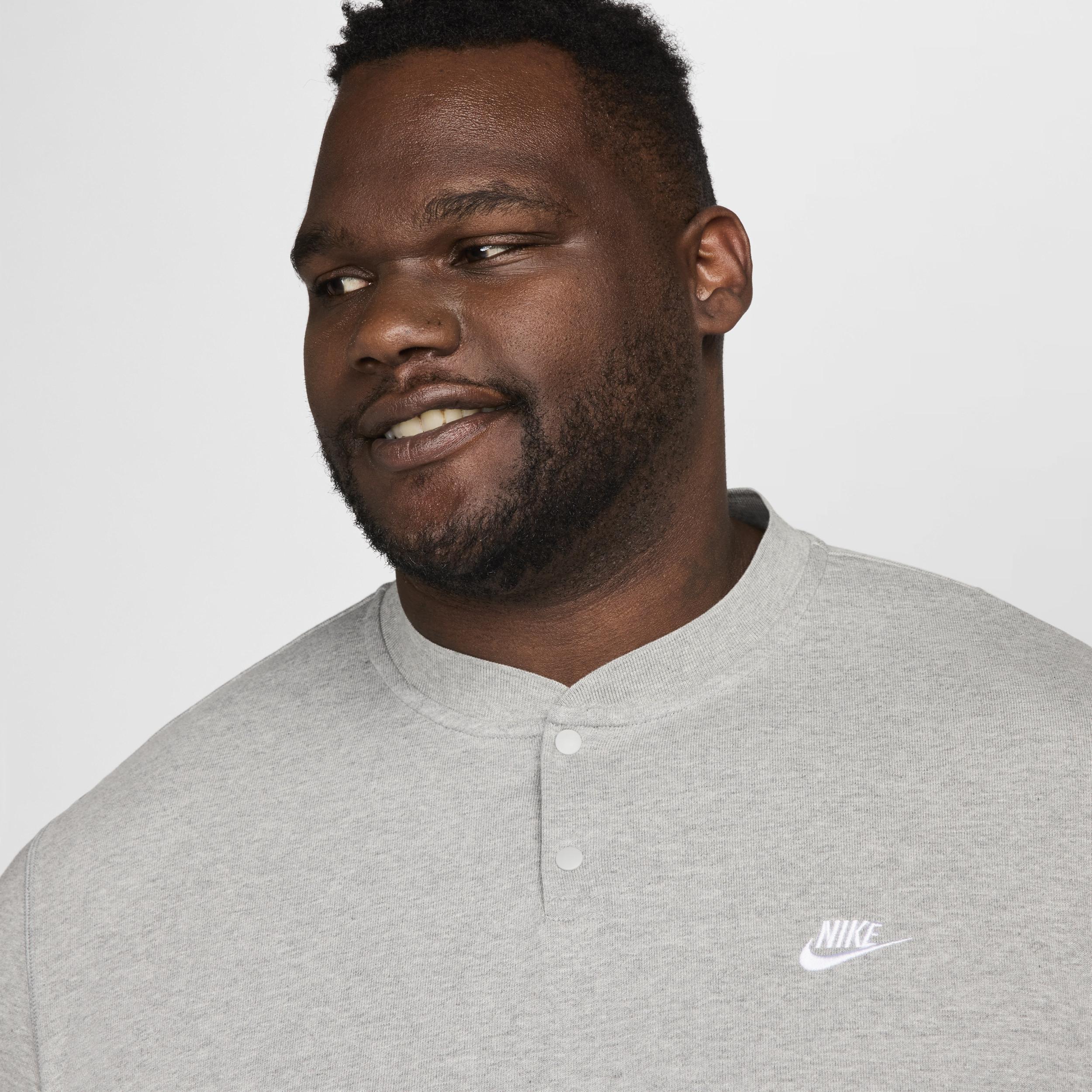 Nike Men's Club Long-Sleeve Henley Product Image