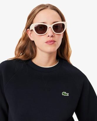 Women's Crew Neck Piqué Sweatshirt Product Image