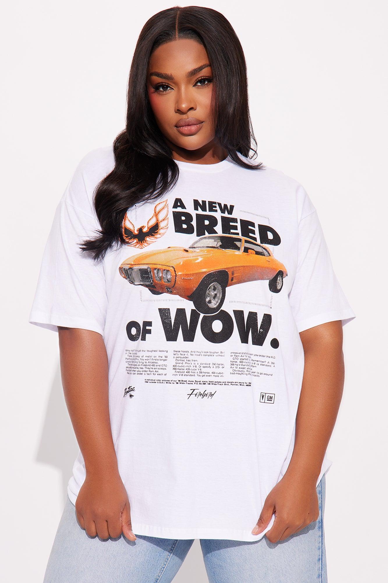 Firebird Oversized Tee - White Product Image