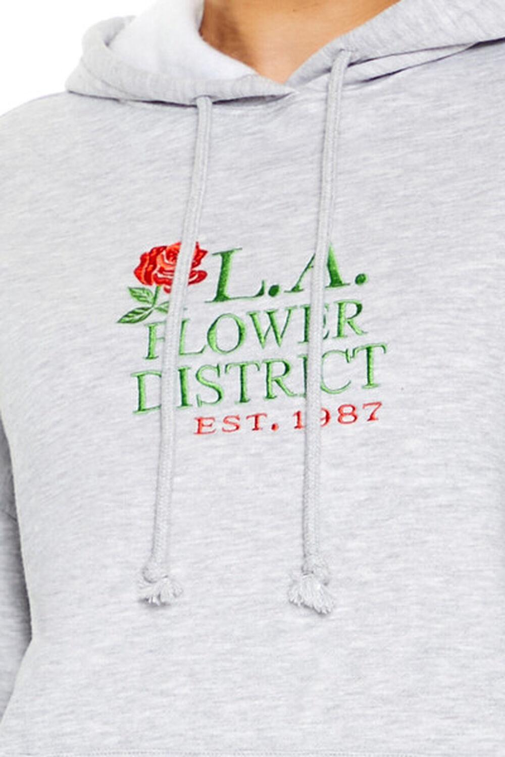 Fleece LA Flower District Hoodie | Forever 21 Product Image