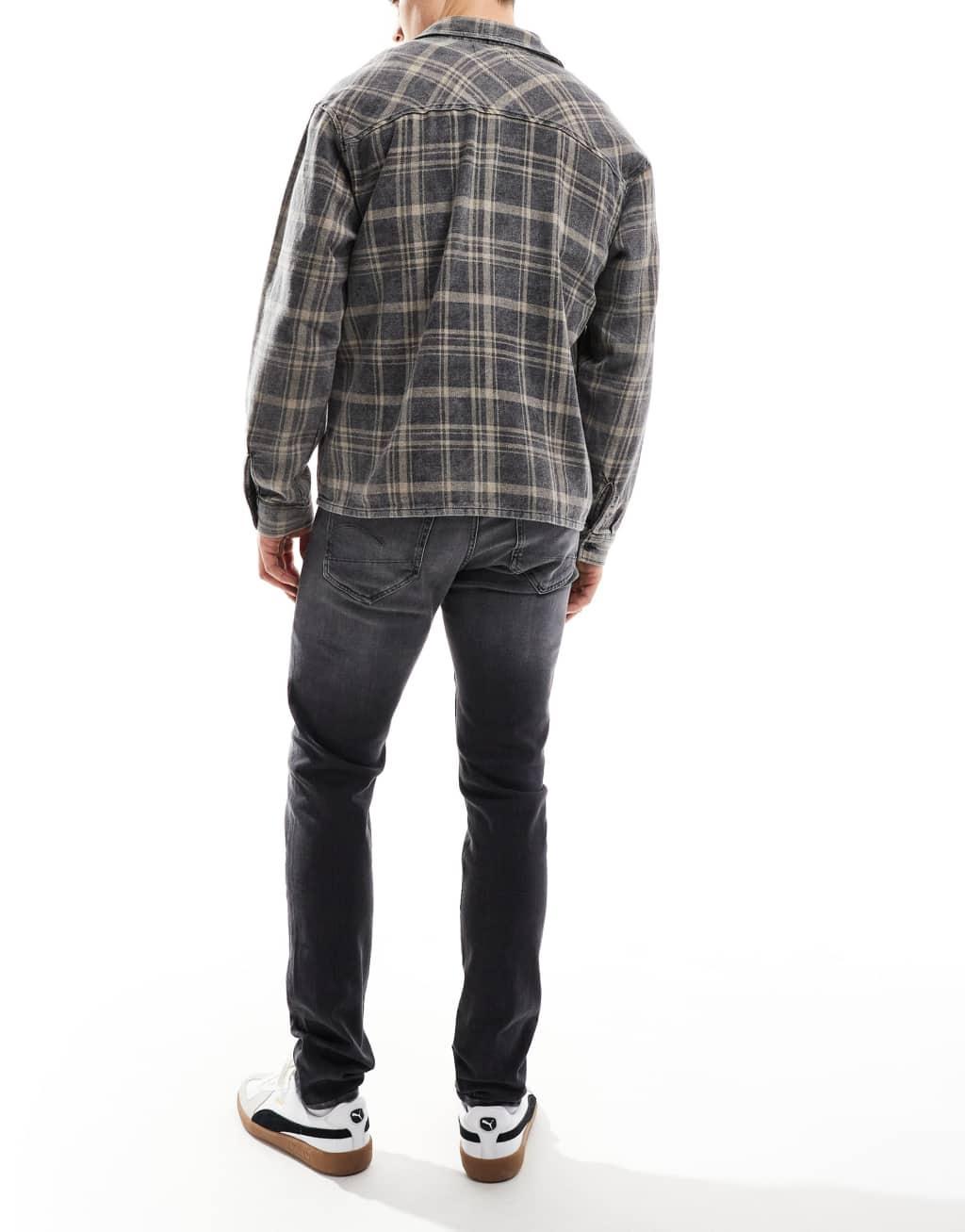 G-Star 3301 slim denim jeans in washed black Product Image