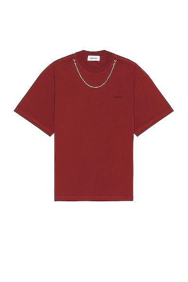 Ambush Ballchain T-shirt in Brown Product Image