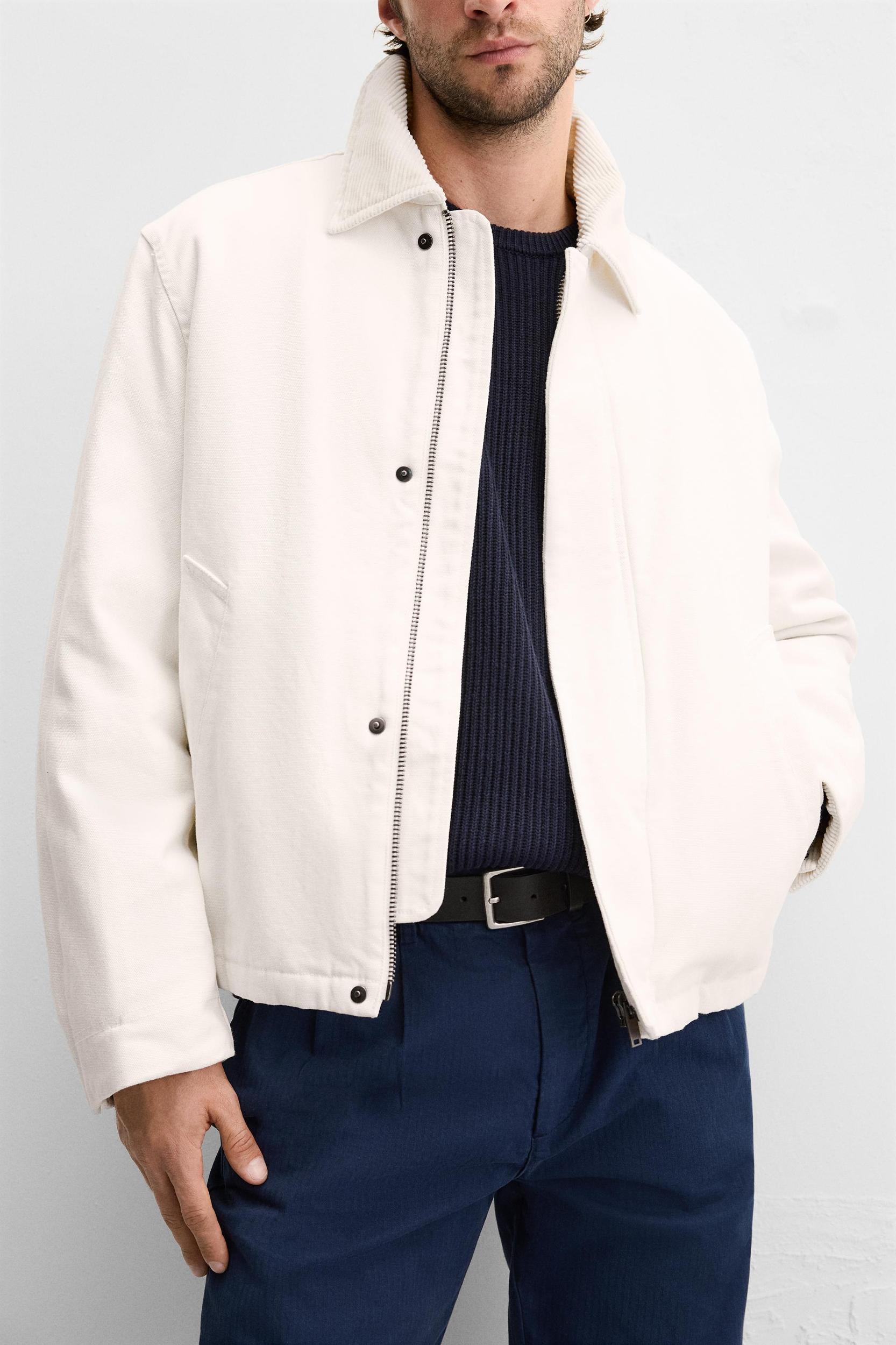 MIXED COLLAR JACKET Product Image