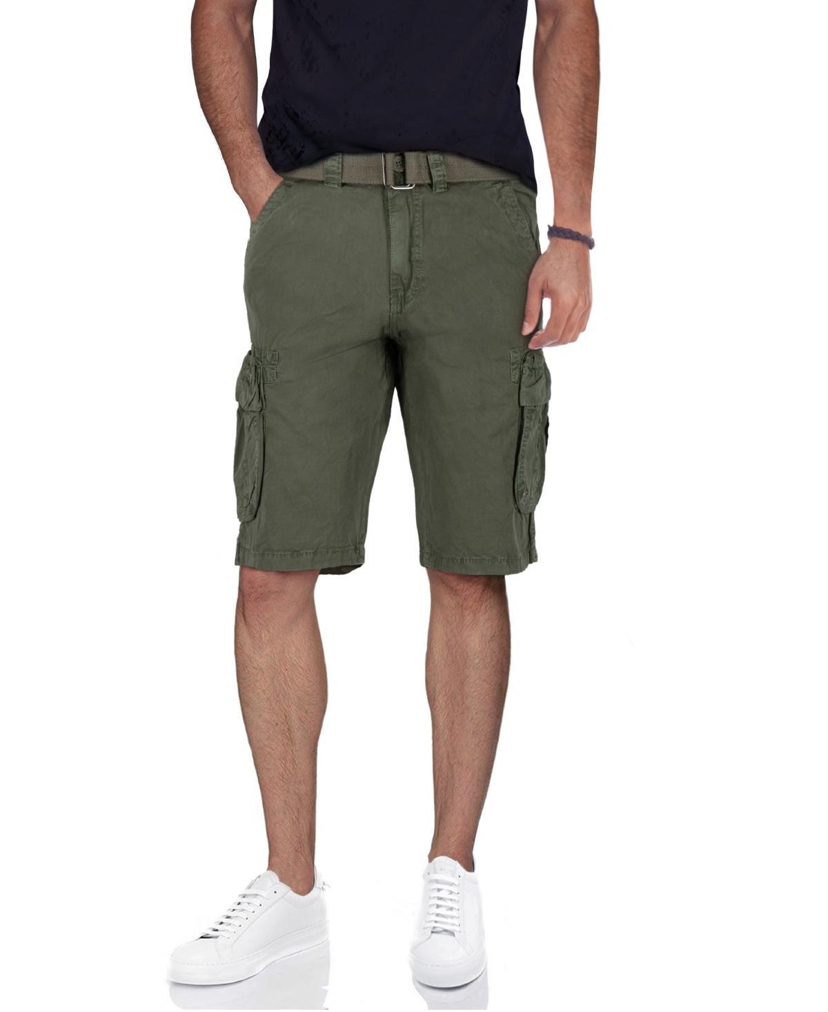 Men's RAW X by Xray Regular-Fit Belted Cargo Shorts, Size: 30, Green Product Image