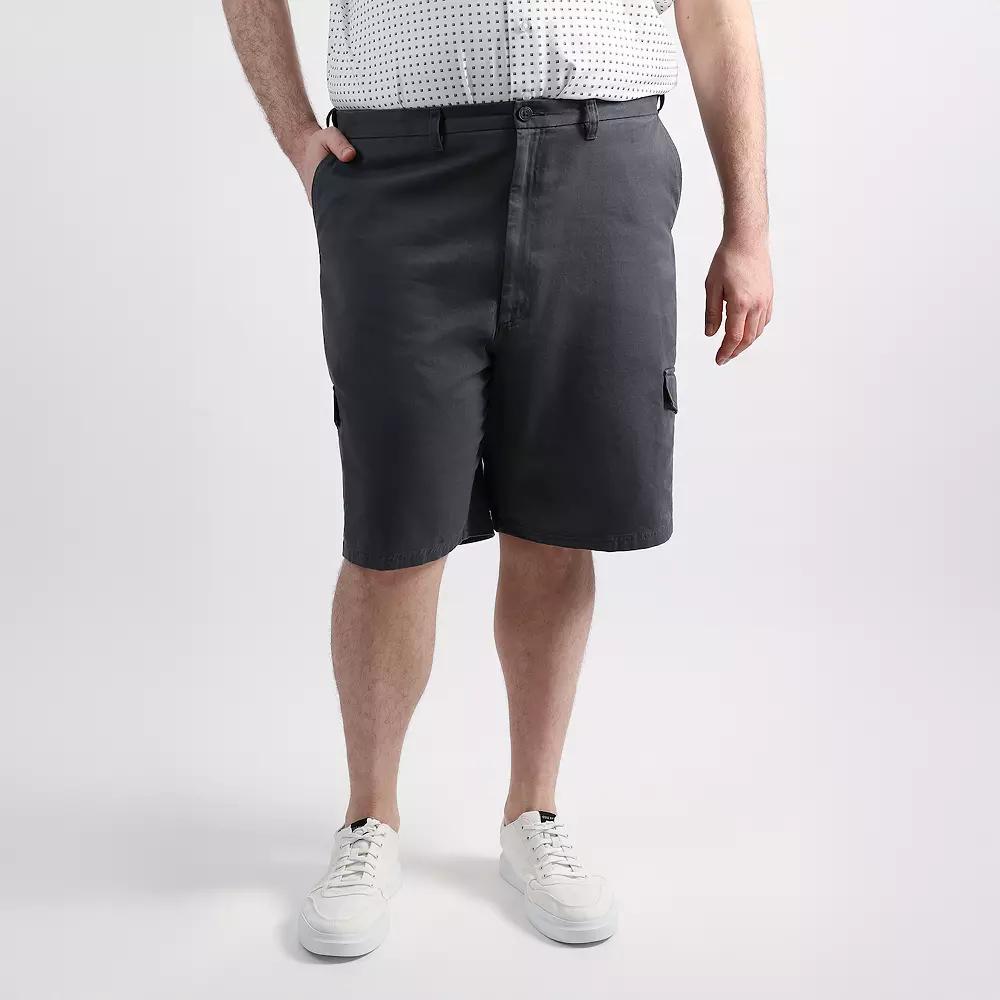 Big & Tall Haggar Mens Cotton Cargo Short Mood Blue Product Image