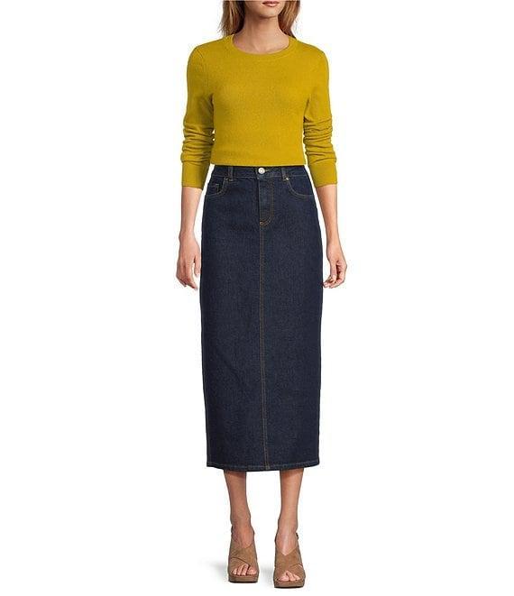 Antonio Melani Luxury Collection Cameron Cashmere Crew Neck Long Sleeve Knit Sweater Product Image