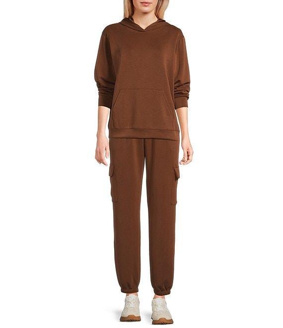Copper Key Wide Leg Drawstring Coordinating Cargo Joggers Product Image