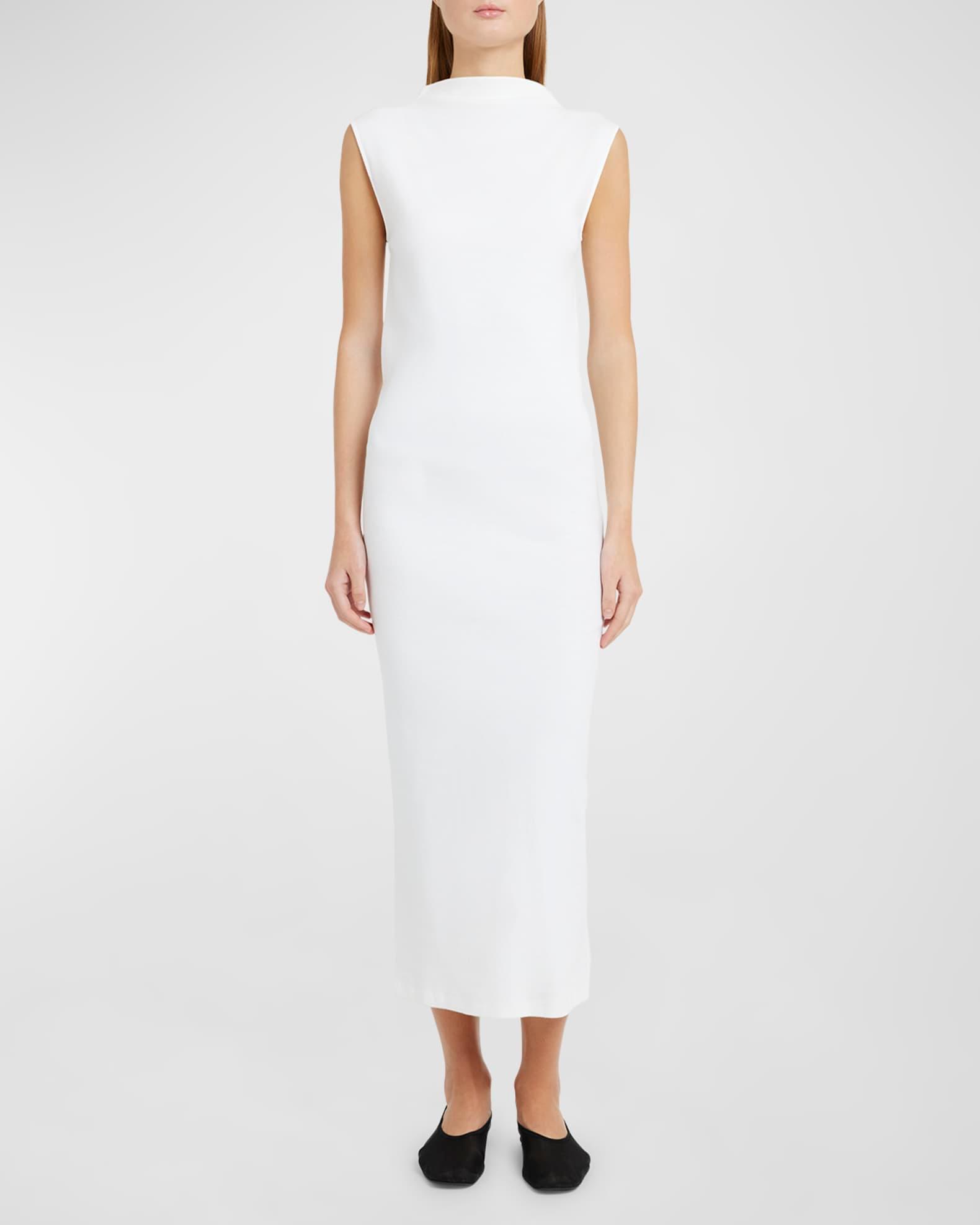 Rose Ribbed Cotton Maxi Dress Product Image
