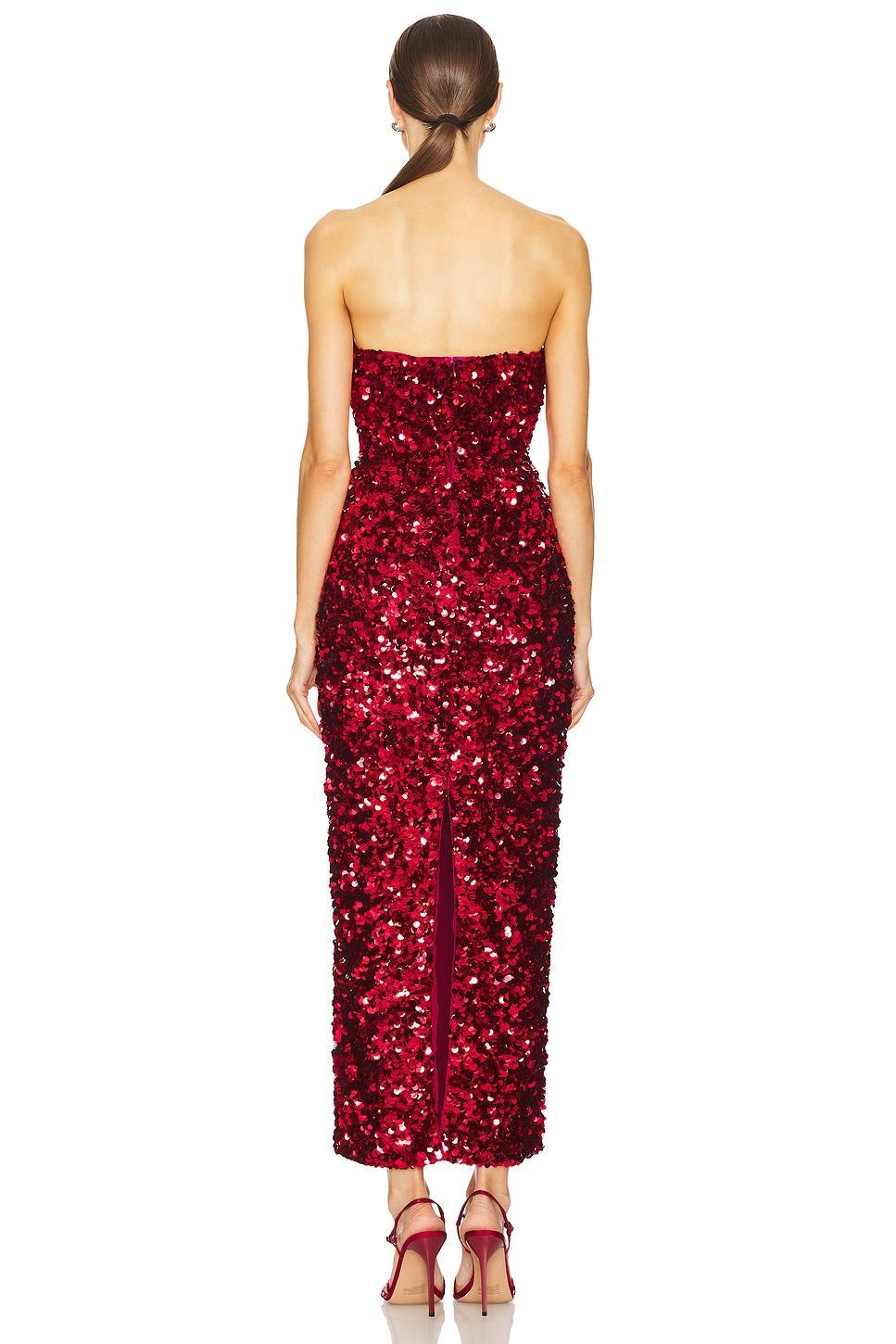3D Sequin Midi Dress self-portrait Product Image