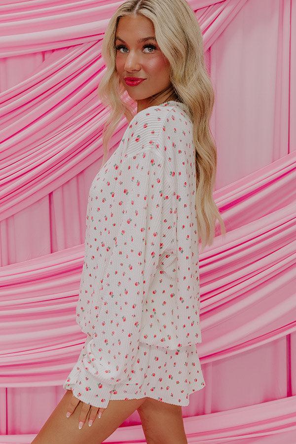 Life Full Of Roses Knit Top Product Image