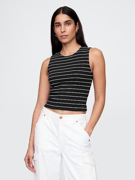 CloseKnit Jersey Cropped Shell Tank Top Product Image