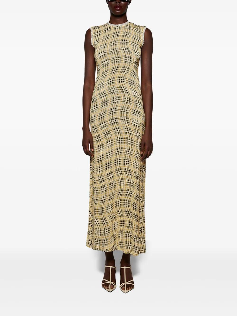 tartan-check maxi dress Product Image