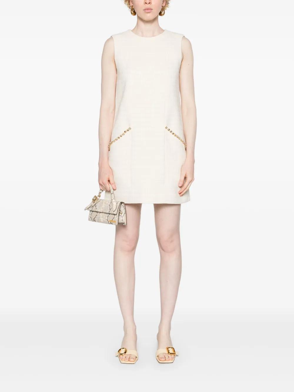 crystal-detailing tweed minidress Product Image