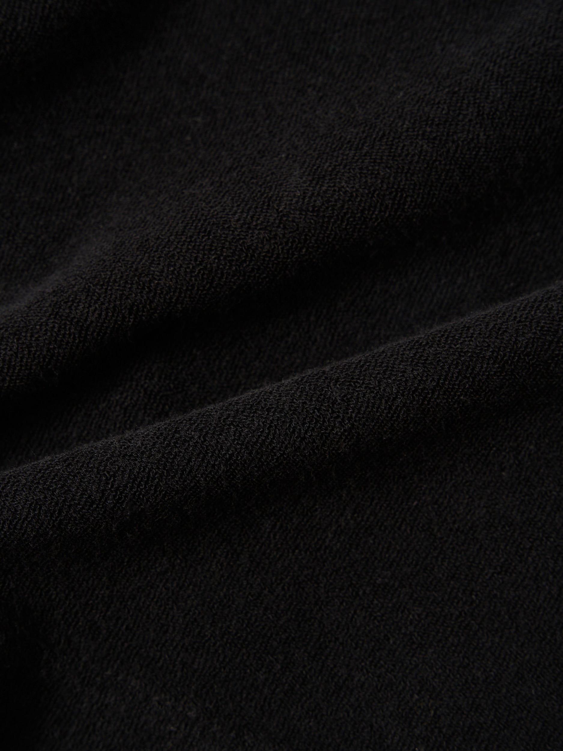 Black Light Weight Terry Simple Short Product Image