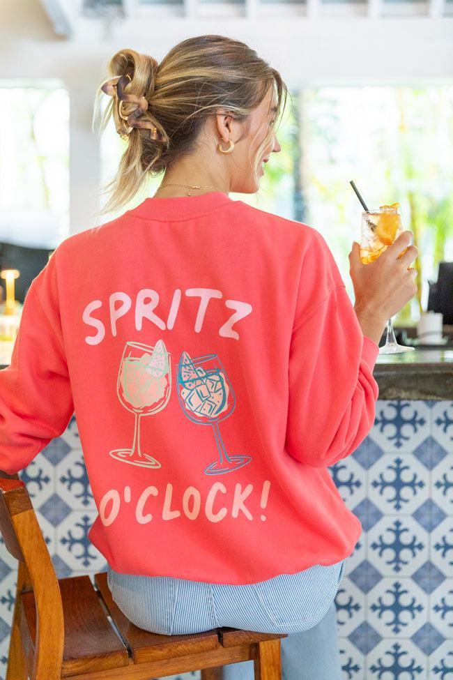 Cin Cin! Light Red Graphic Sweatshirt Product Image