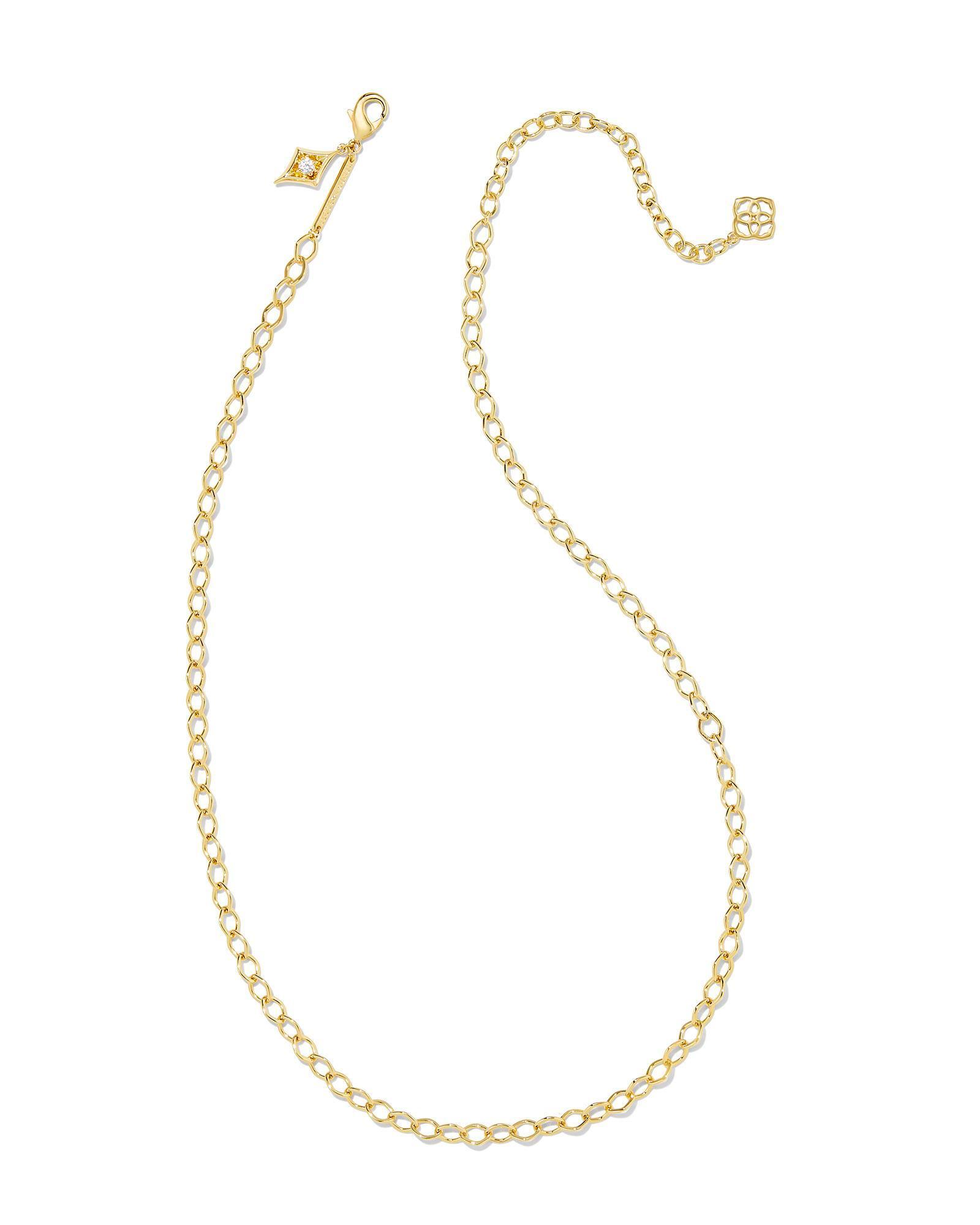 Kit Gold Chain Necklace in White CZ Product Image