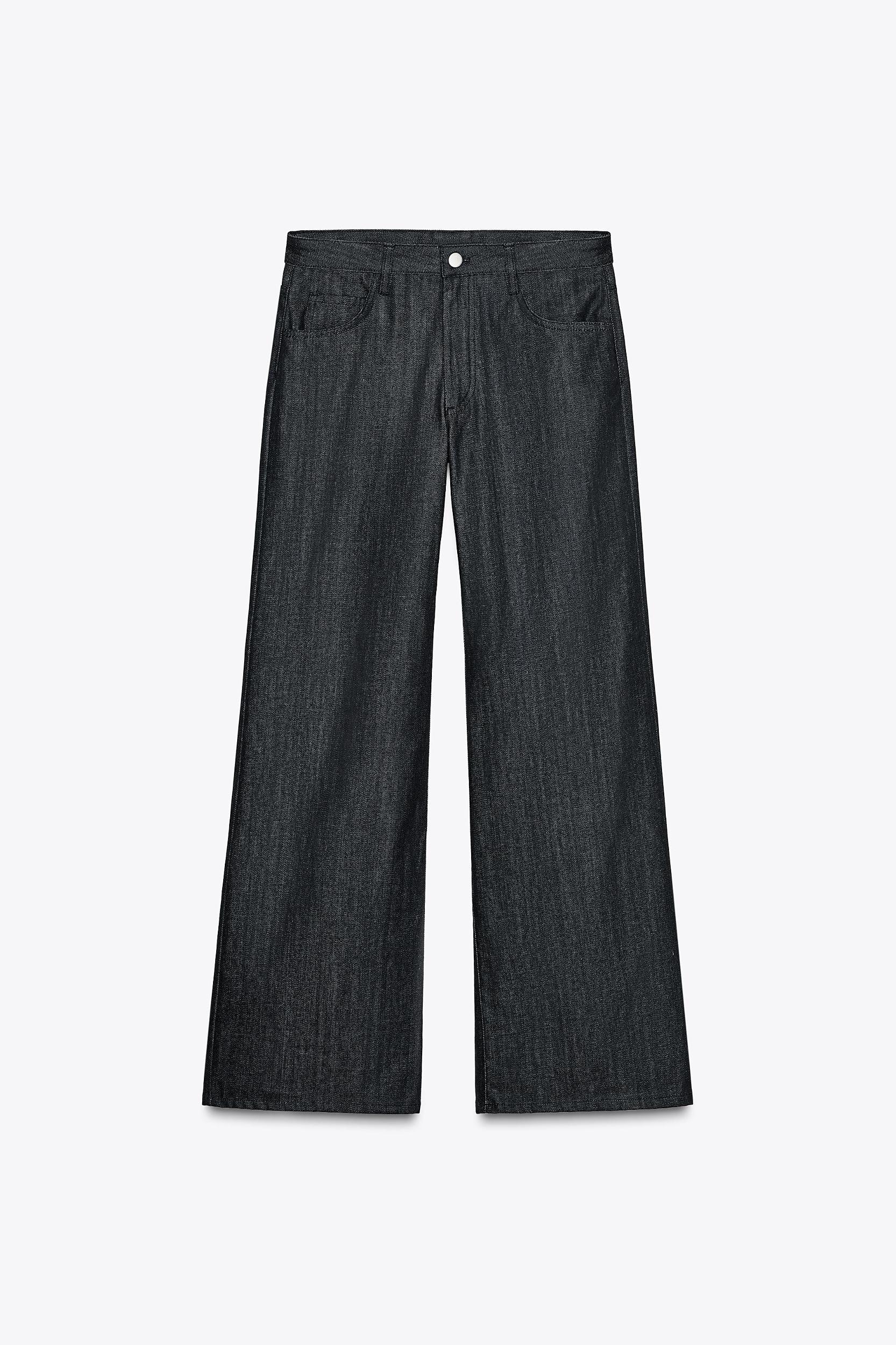 ZW COLLECTION WIDE LEG LOW RISE JEANS Product Image