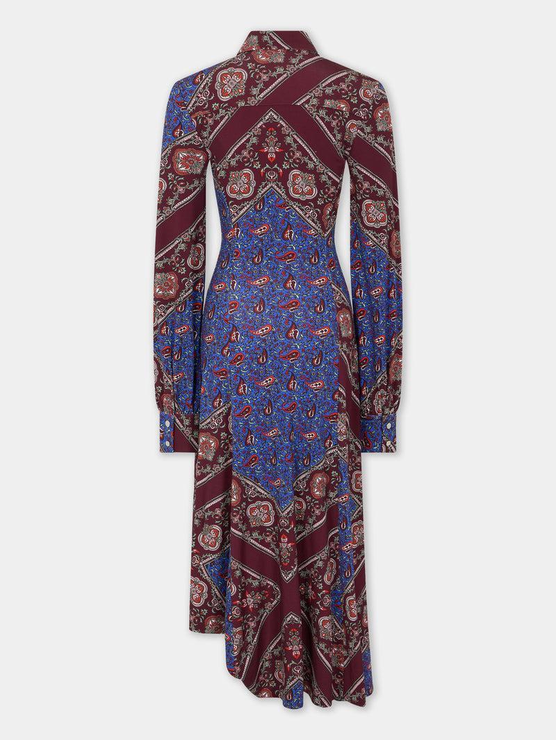 DRAPED MIDI DRESS IN PRINTED JERSEY Product Image
