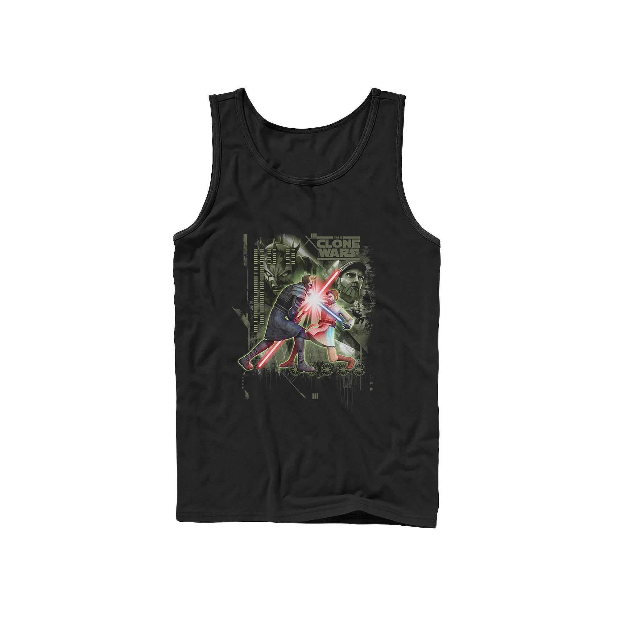 Mens Star Wars: The Clone Wars Lightsaber Duel Tank Top Product Image