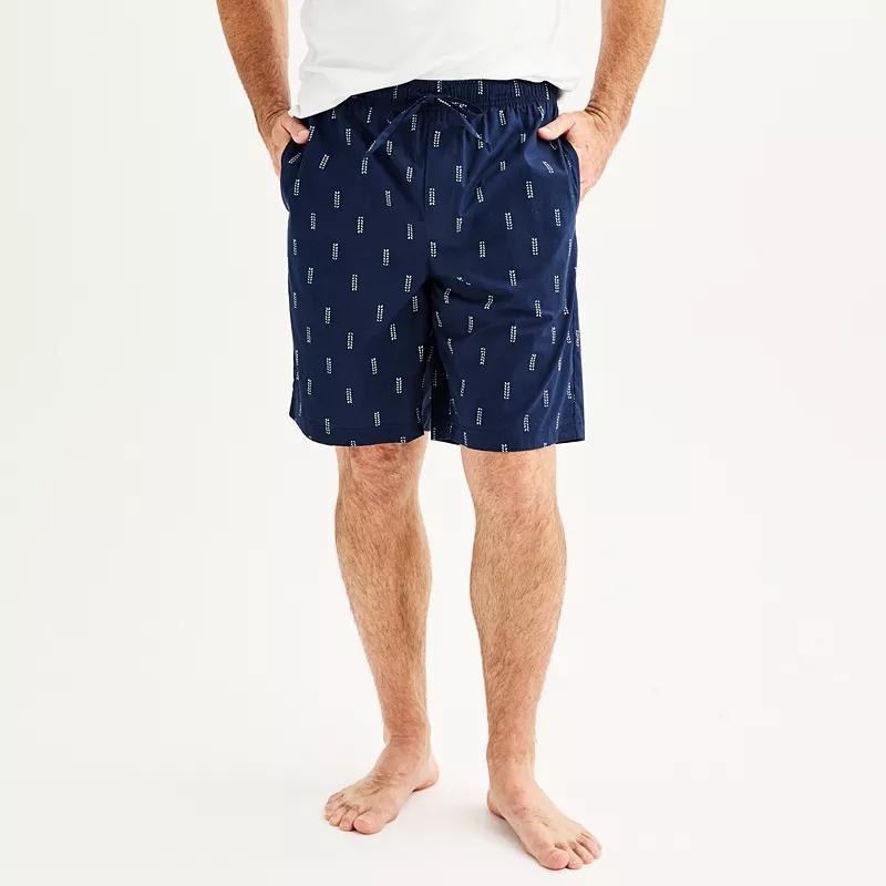 Men's Sonoma Goods For Life® Woven Pajama Shorts, Size: XXL, Blue Twig Product Image
